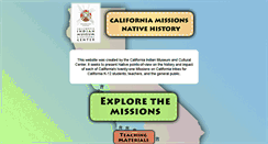 Desktop Screenshot of californiamissionsnativehistory.org